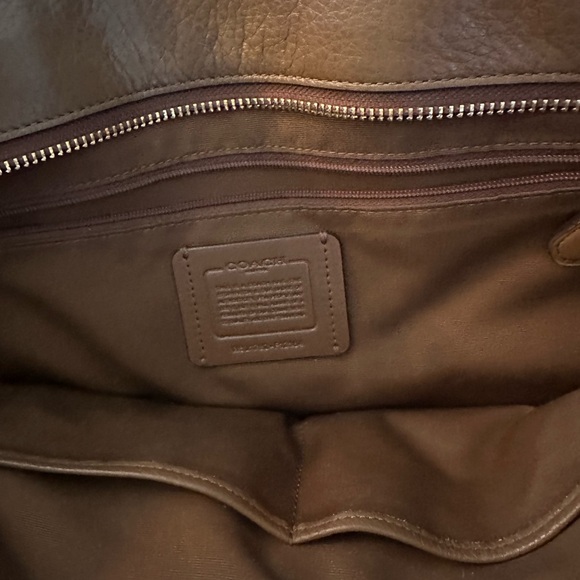 Large Coach Purse. 14” high 15” wide. Excellent condition. Leather - Picture 2 of 5